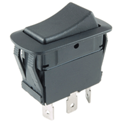 Non Luminated Rocker Switch, Black