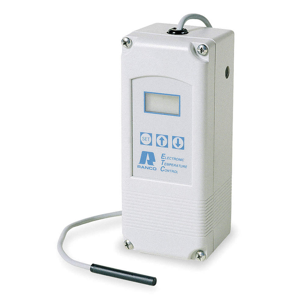 Ranco White Pre-Wired Electronic Temperature Control, 120V Single Stage